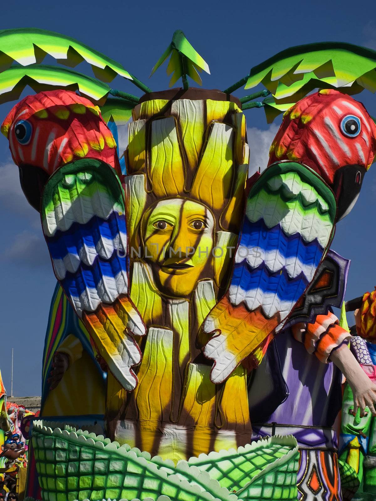Detail from a float at the International Carnival of Malta 2009  
