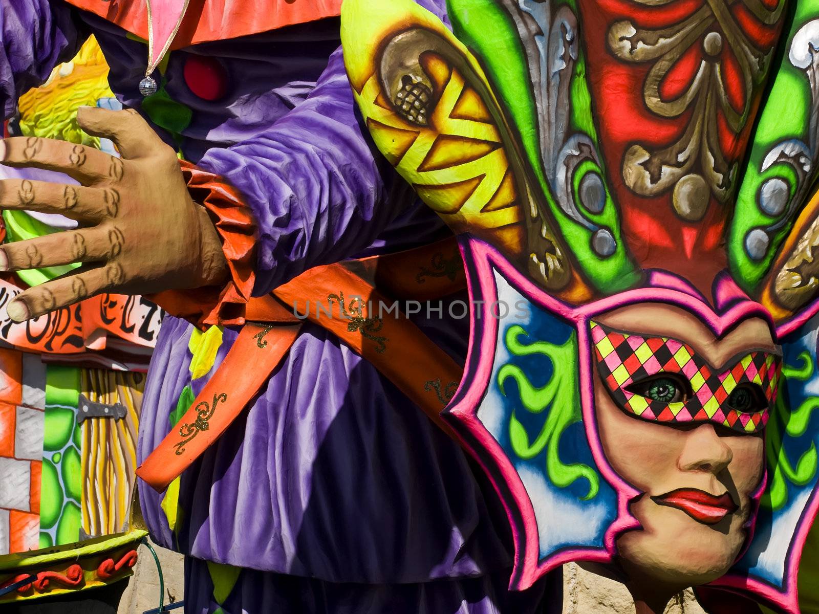 Detail from a float at the International Carnival of Malta 2009  