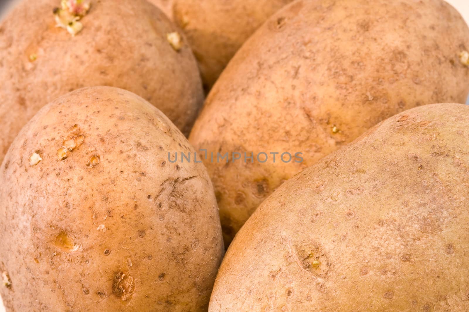 close up of potatoes ready to be cooked up and mashed