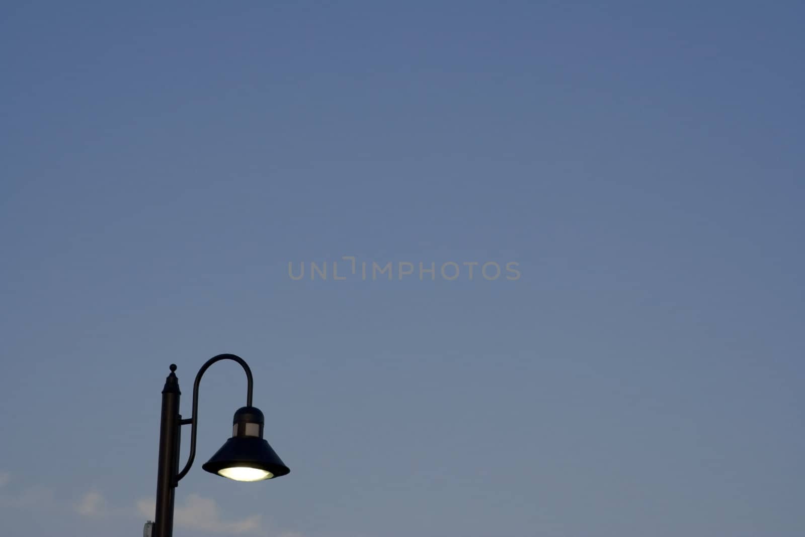 Decorative Lantern against a background of sky background