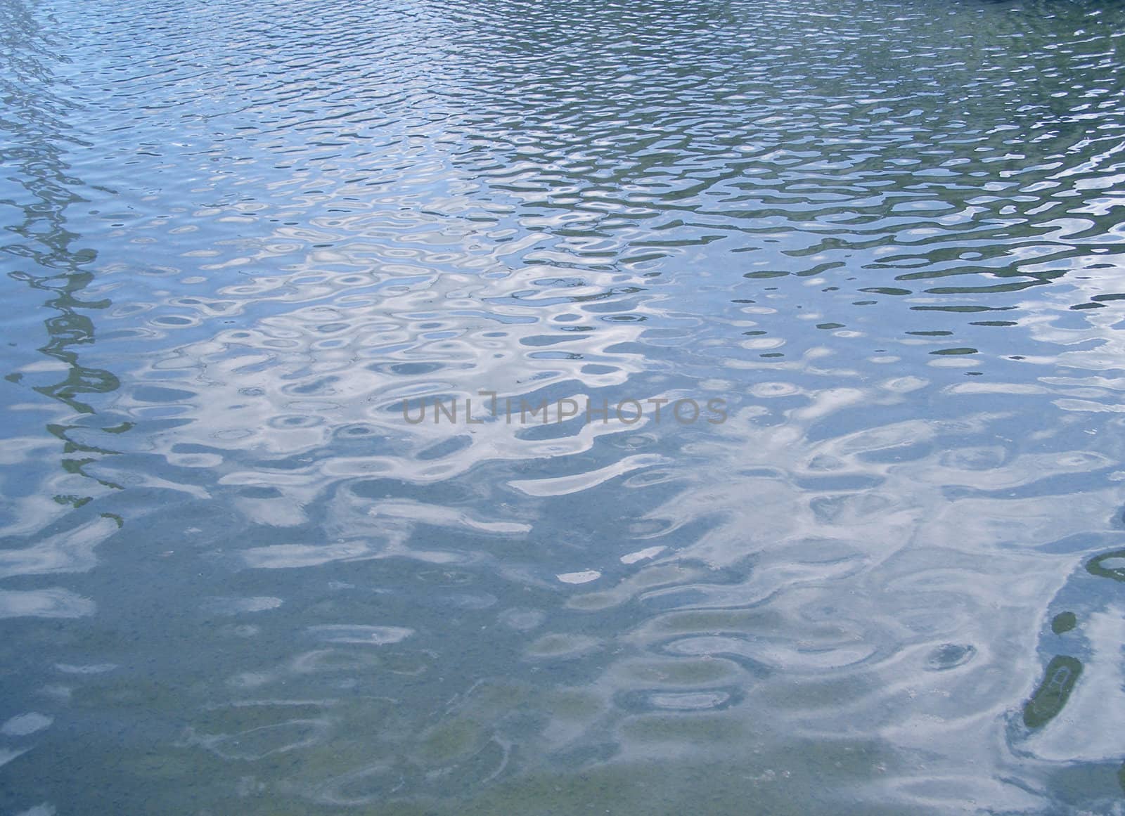 Blue sea water background