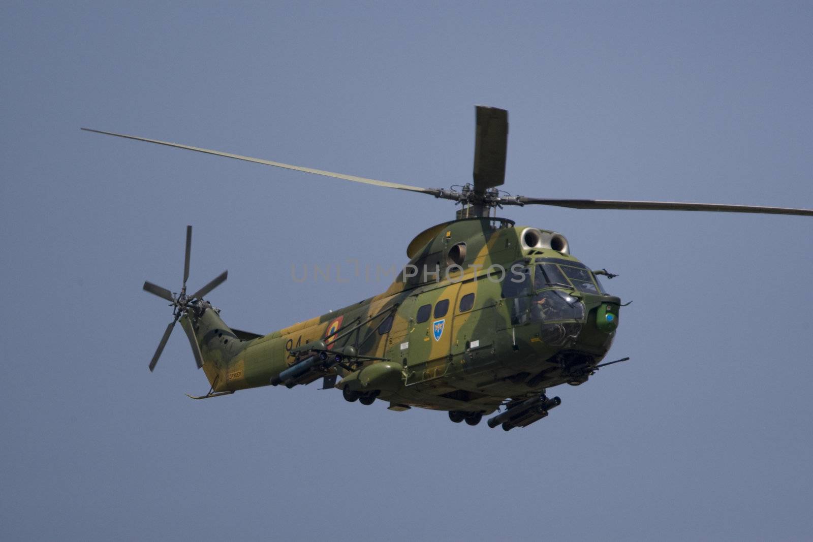 Helicopter performing during airshow by MihaiDancaescu