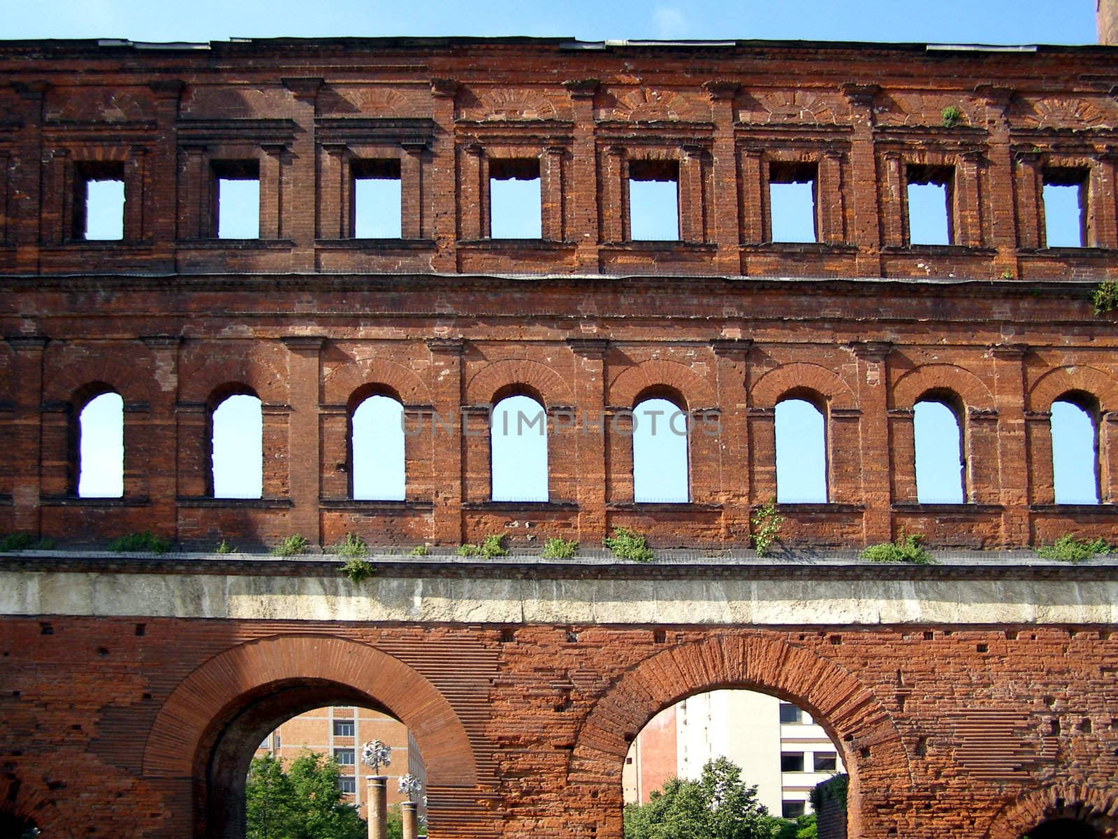 Porte Palatine Roman gates, Turin, Italy
