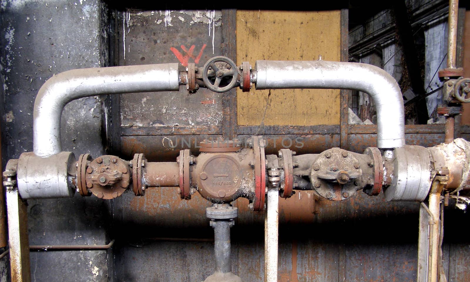 Industrial archeology of abandoned factory