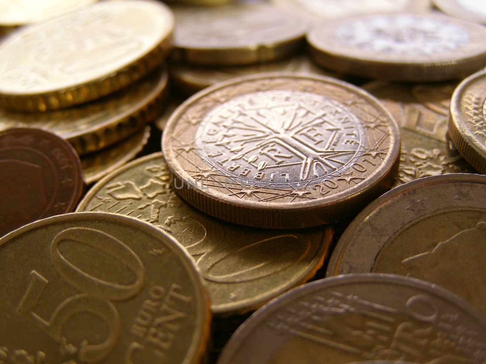 Euro coins money