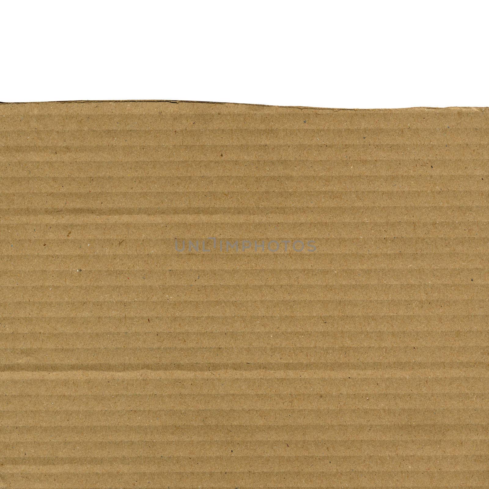 Brown corrugated cardboard sheet background