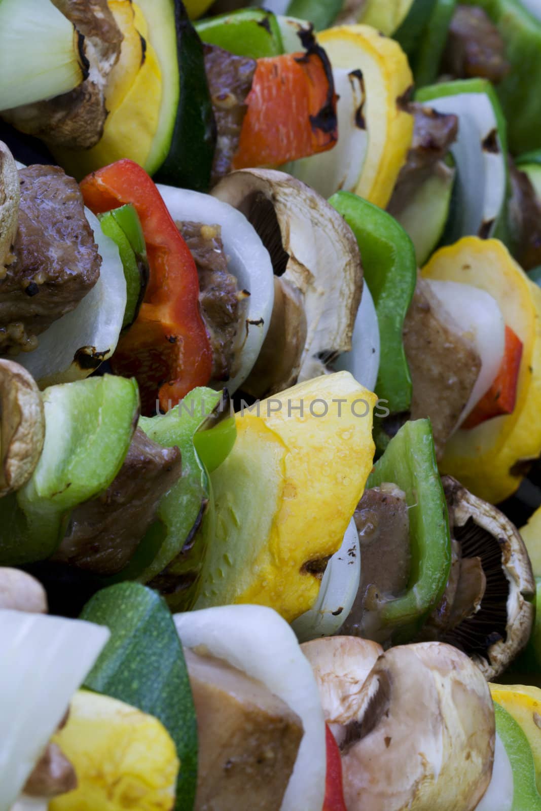 Beef shish ka bobs on the grill summer time is here cooking out has started.  Be sure to look for more bbq photo's in my portfolio.