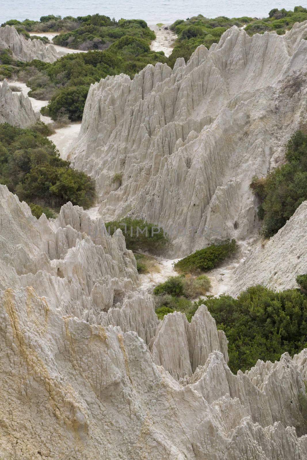 Eroded Clay Formations, Zakynthos Island - summer holiday destination in Greece