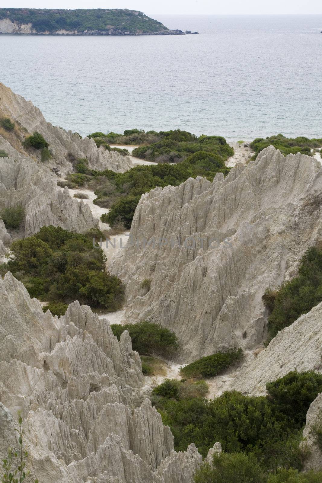 Eroded Clay Formations, Zakynthos Island - summer holiday destination in Greece