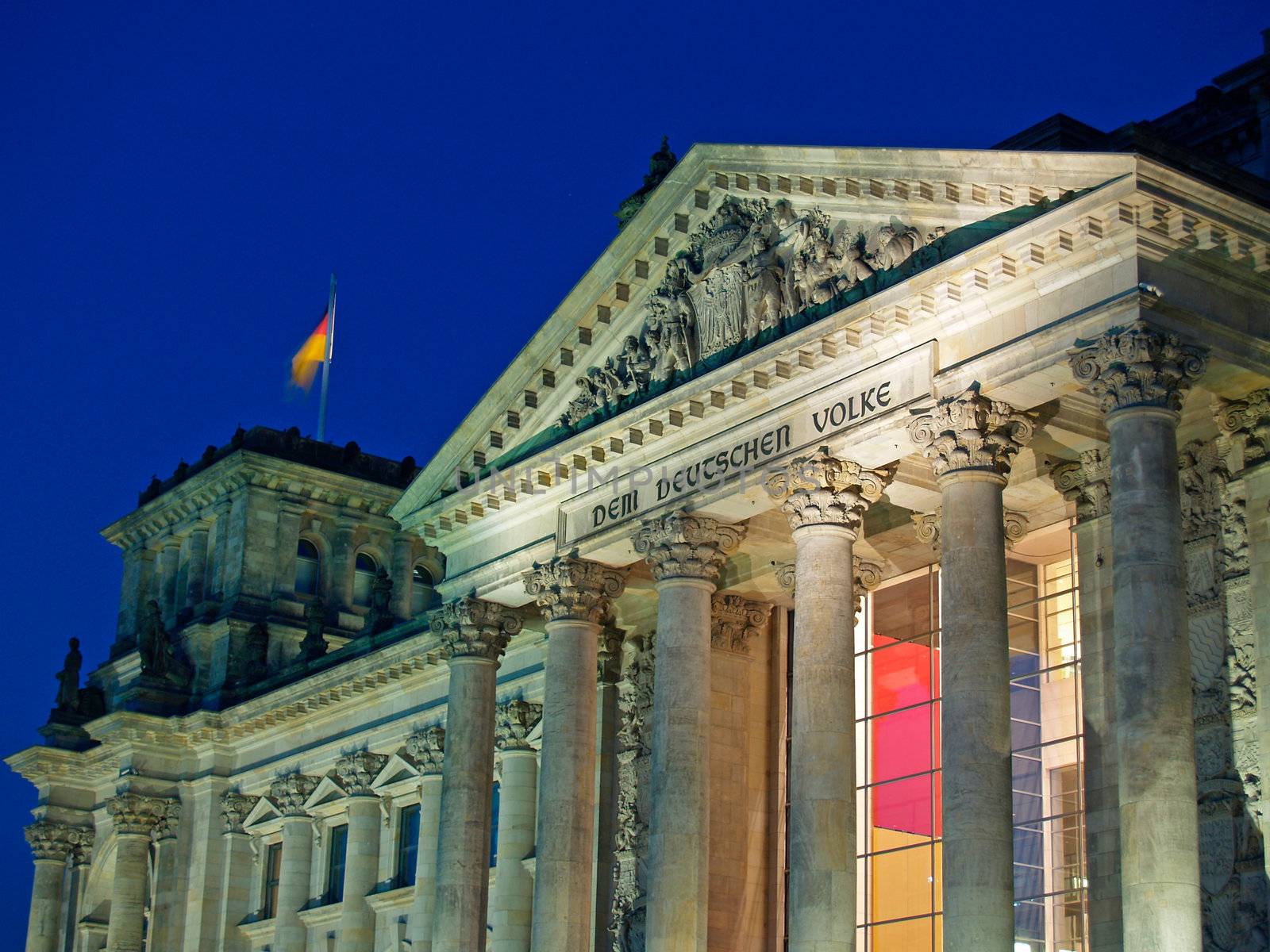 The German Parliament, the Reichstag, in Berlin
