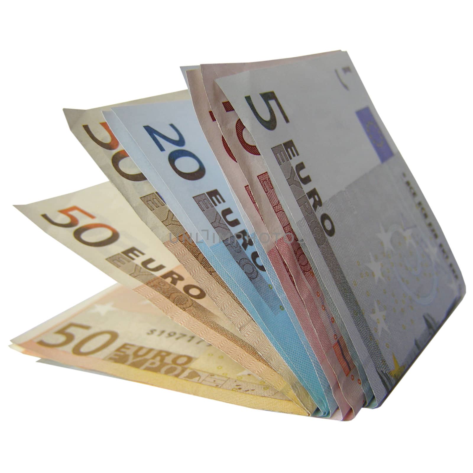 Euro bank notes money (European Union currency)