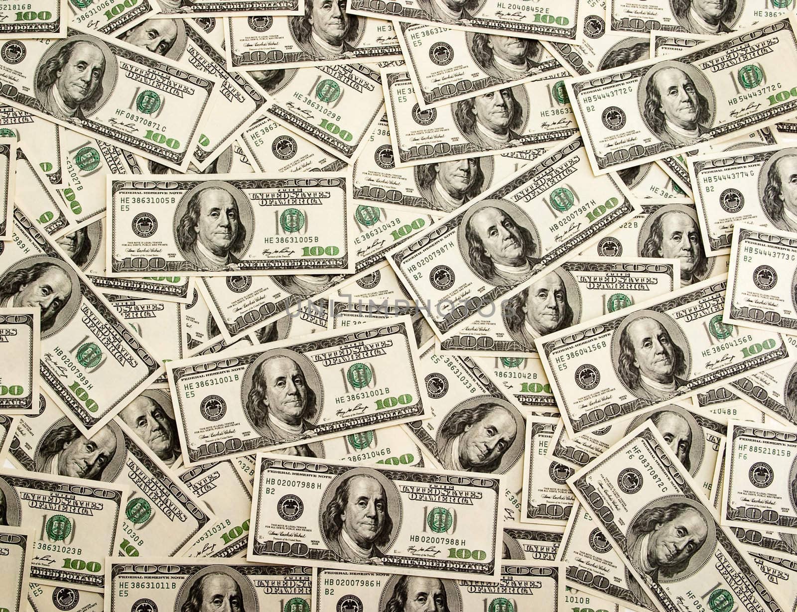 The background of the 100-dollar bills.