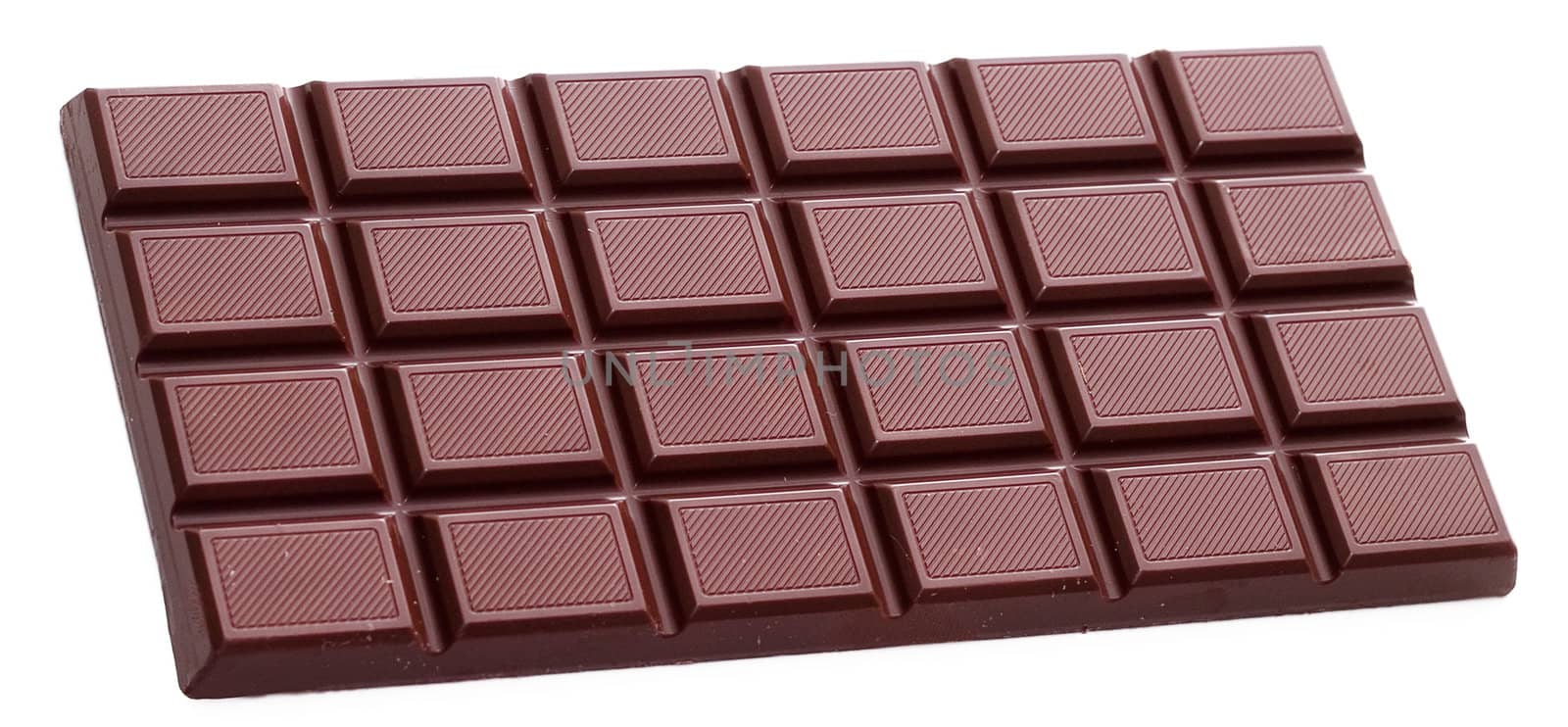 Chocolate bar isolated on white background