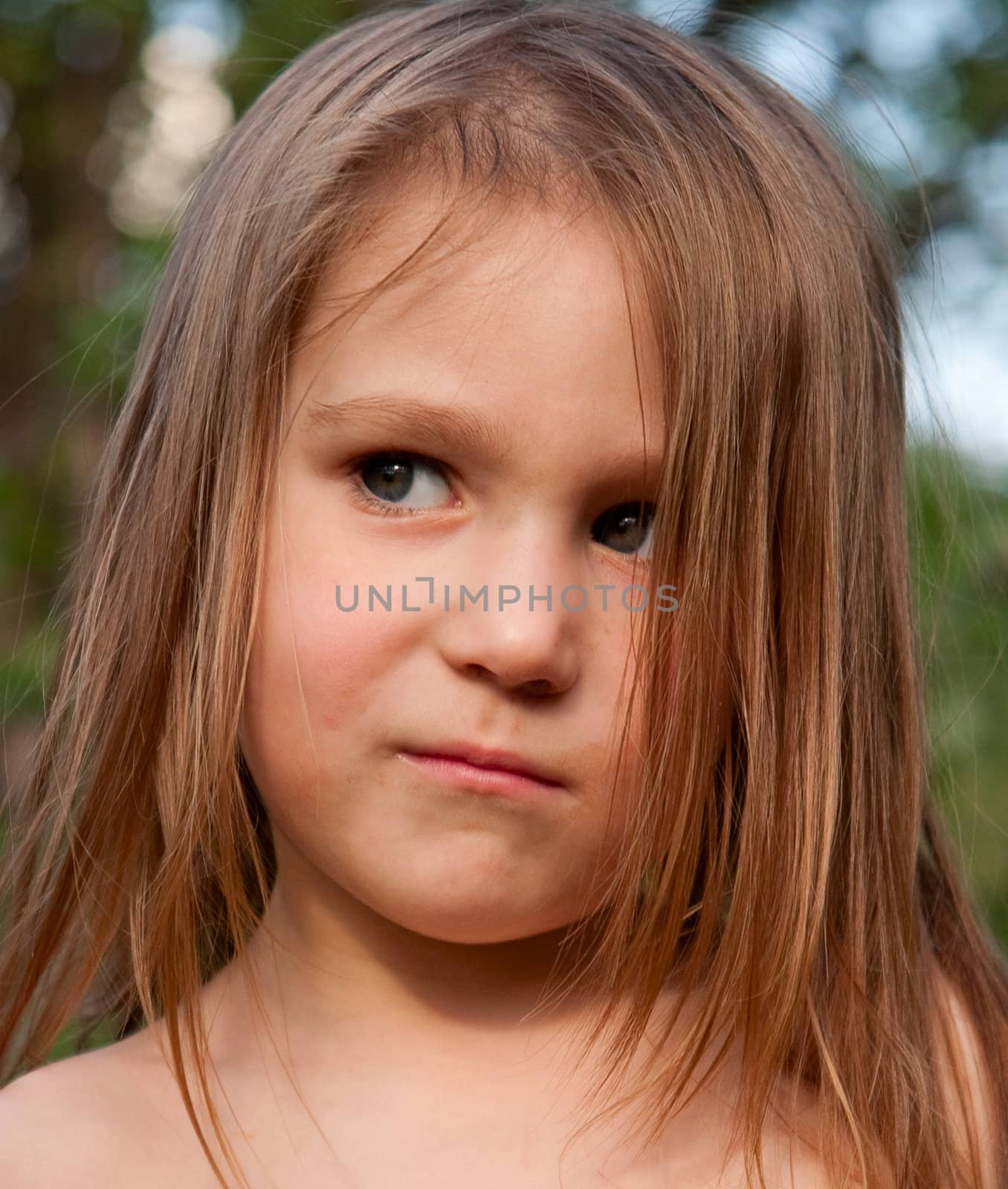 Portrait of girls on a soft background
search