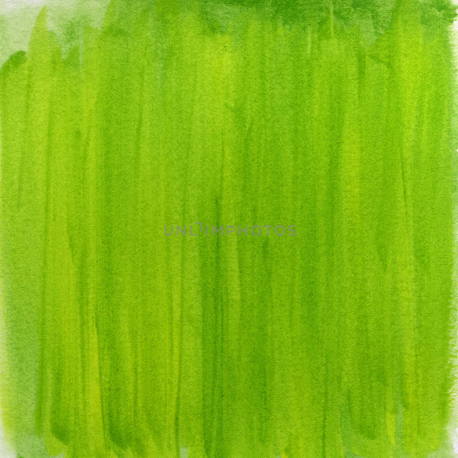 springtime green watercolor abstract background by PixelsAway