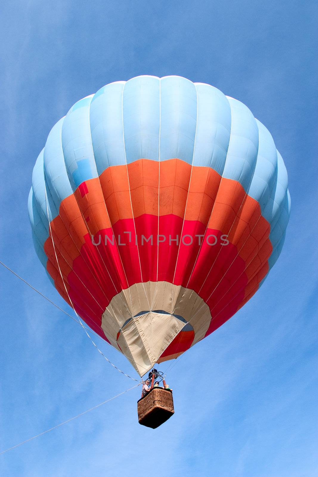 Balloon on a background dark blue sky