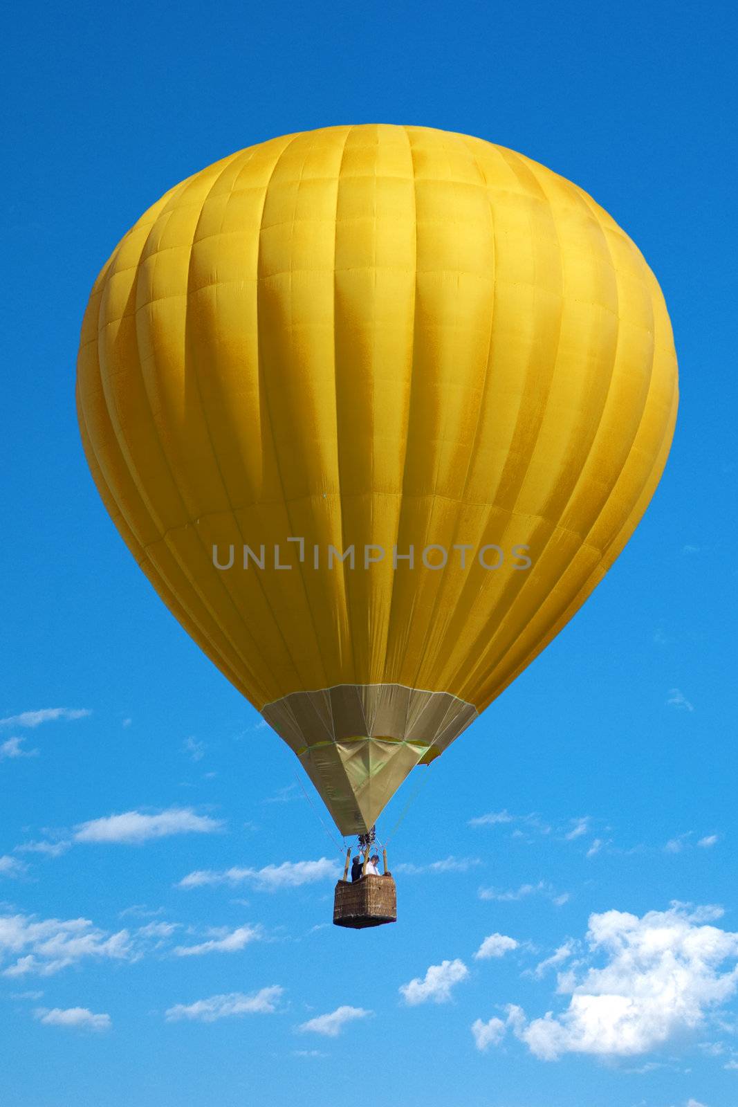 Balloon on a background blue sky