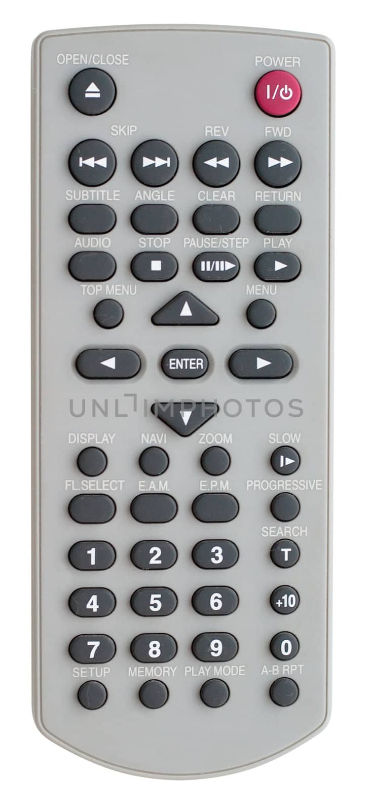 Remote control isolated on white background