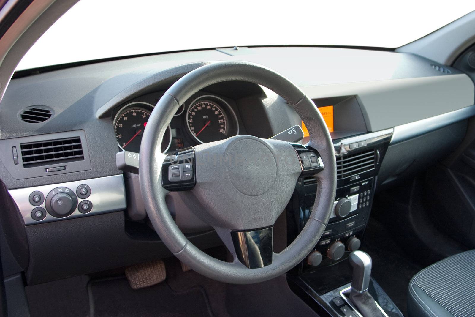 Driver's seat of the modern car