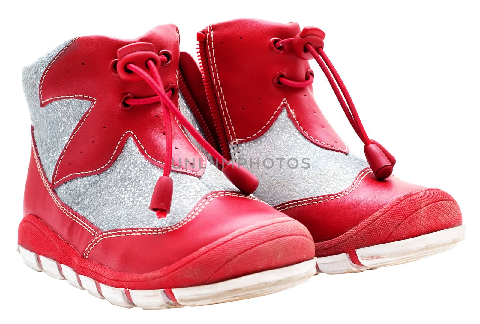 Children's shoes isolated on a white background