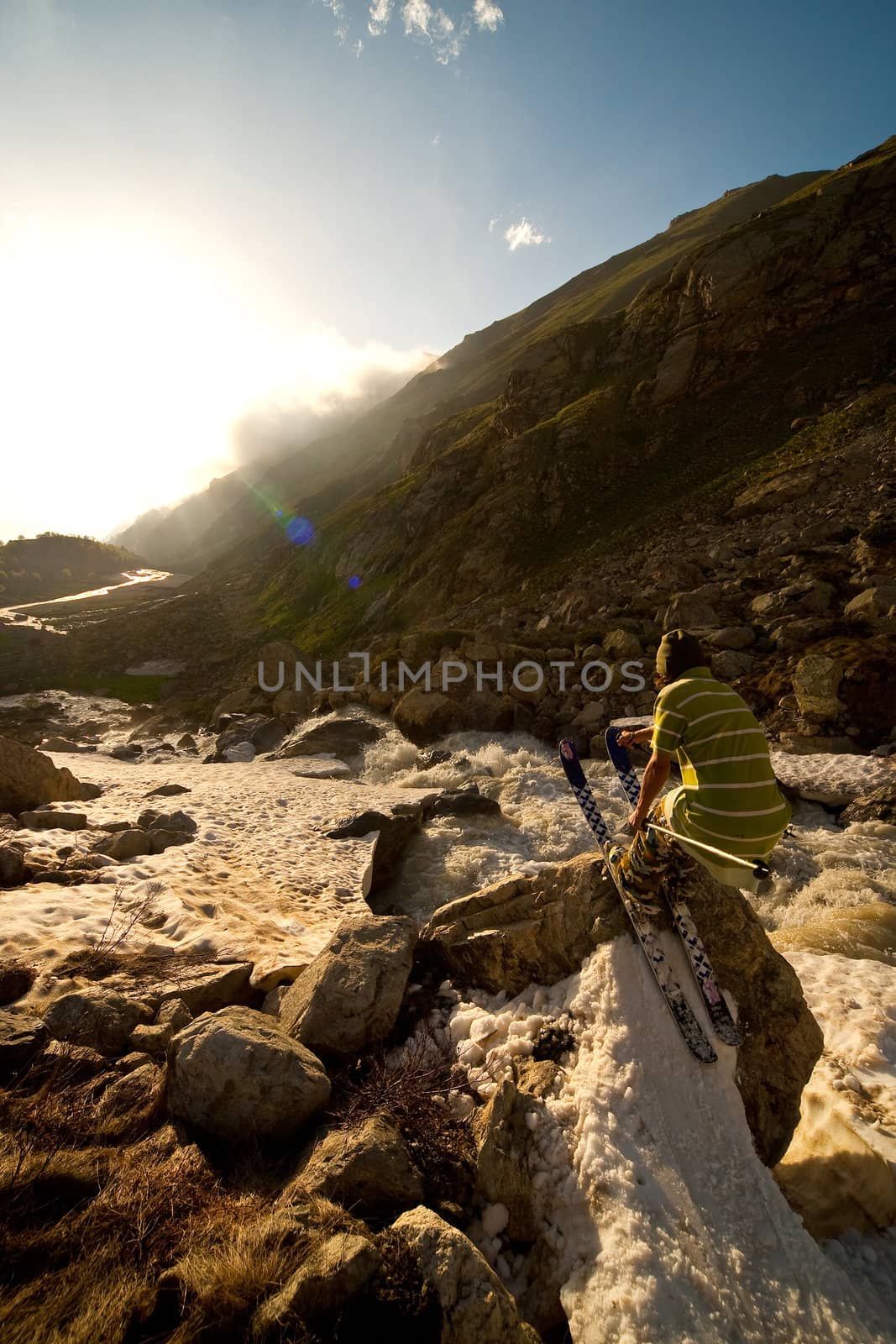 Freerider in Caucasus Mountains, Elbrus, summer 2010