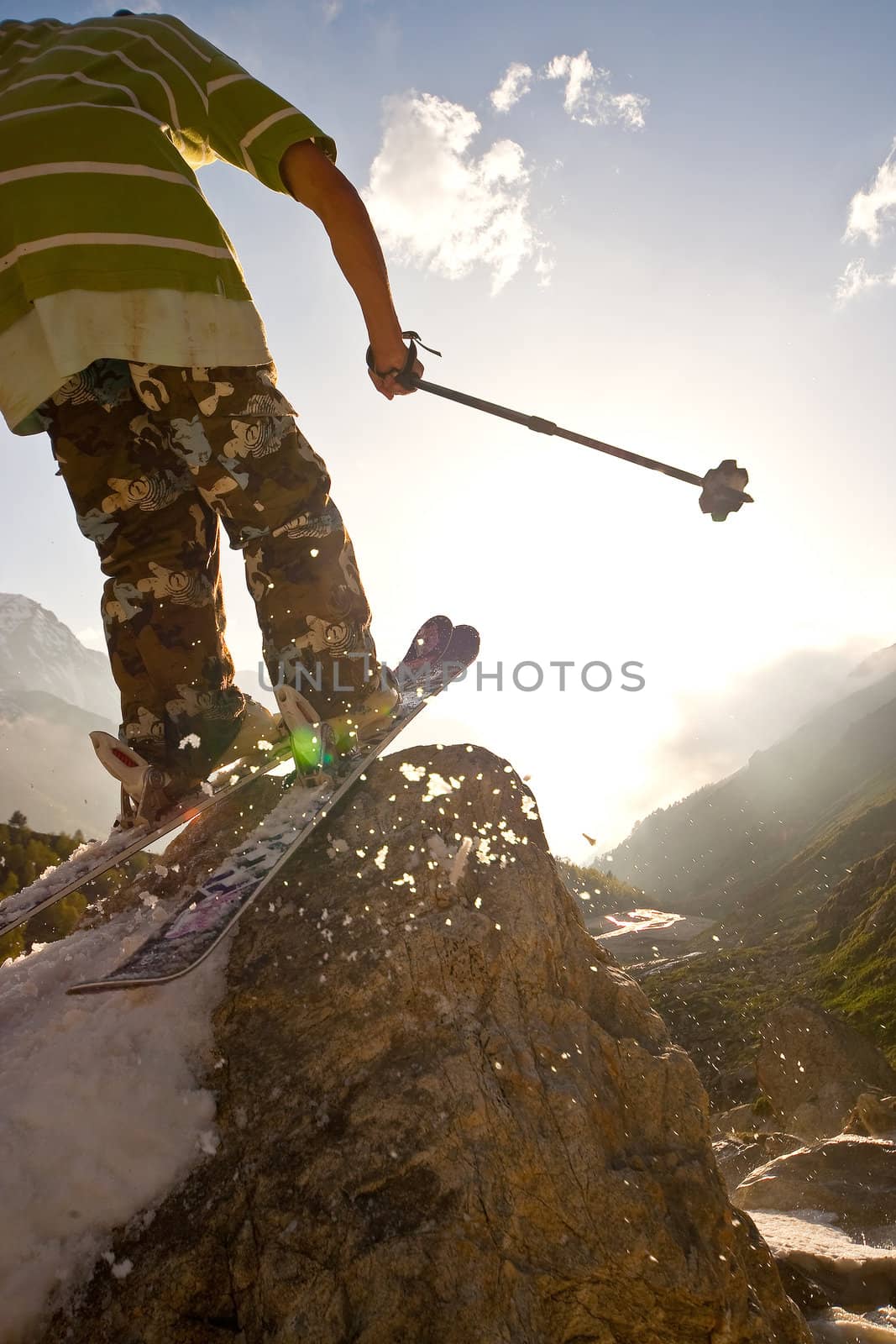 Freerider in Caucasus Mountains, Elbrus, summer 2010