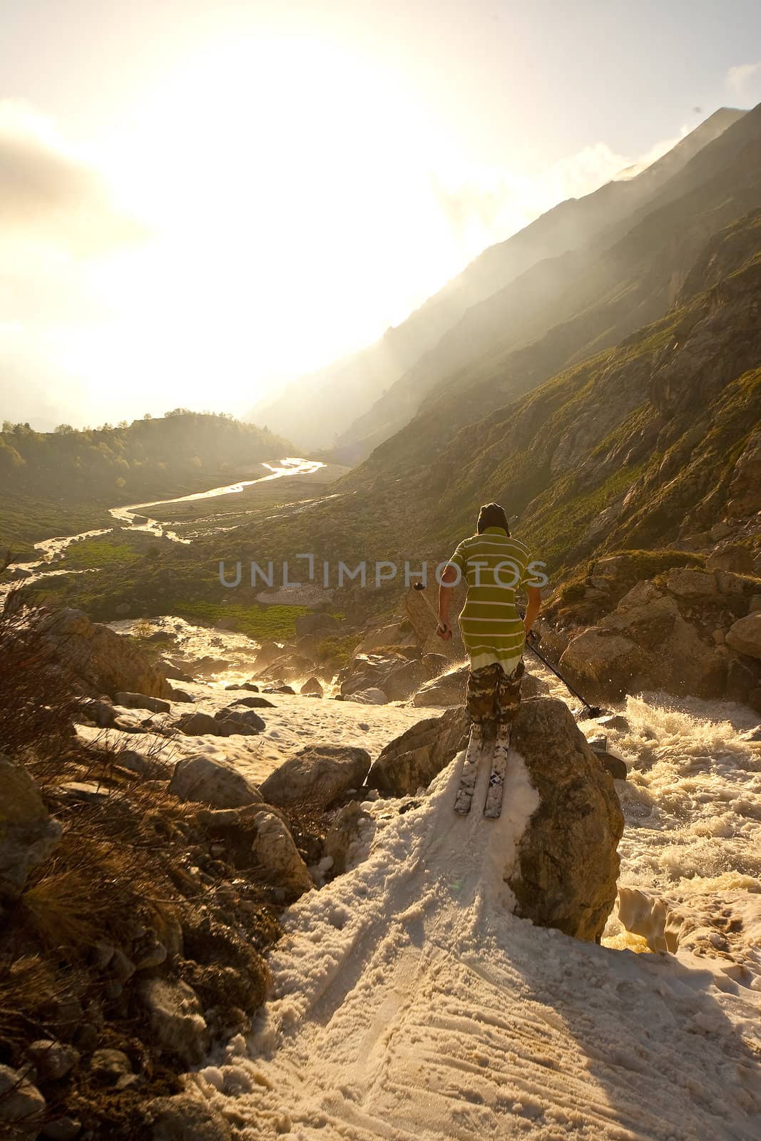 Freerider in Caucasus Mountains, Elbrus, summer 2010