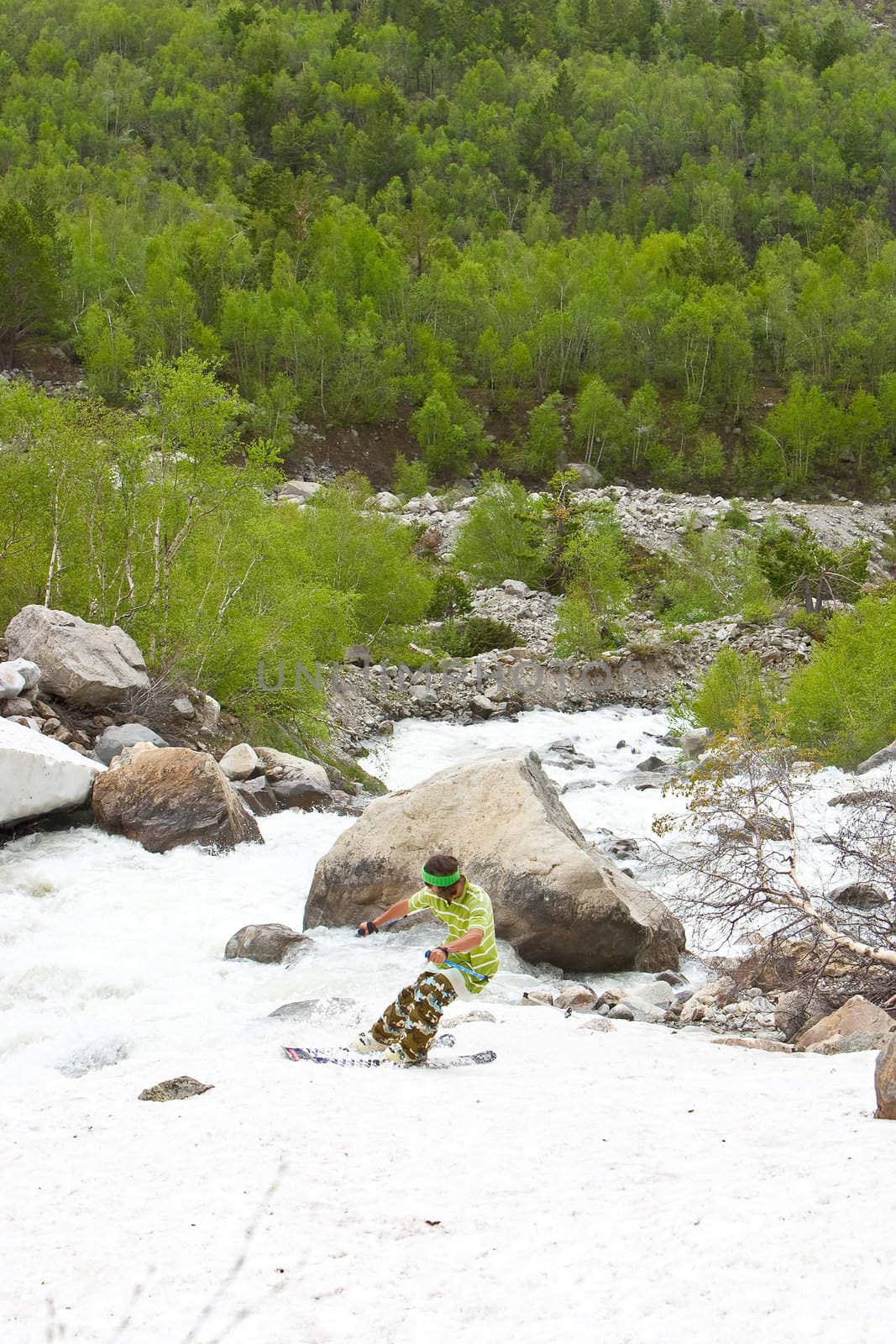 Freerider in Caucasus Mountains, Elbrus, summer 2010