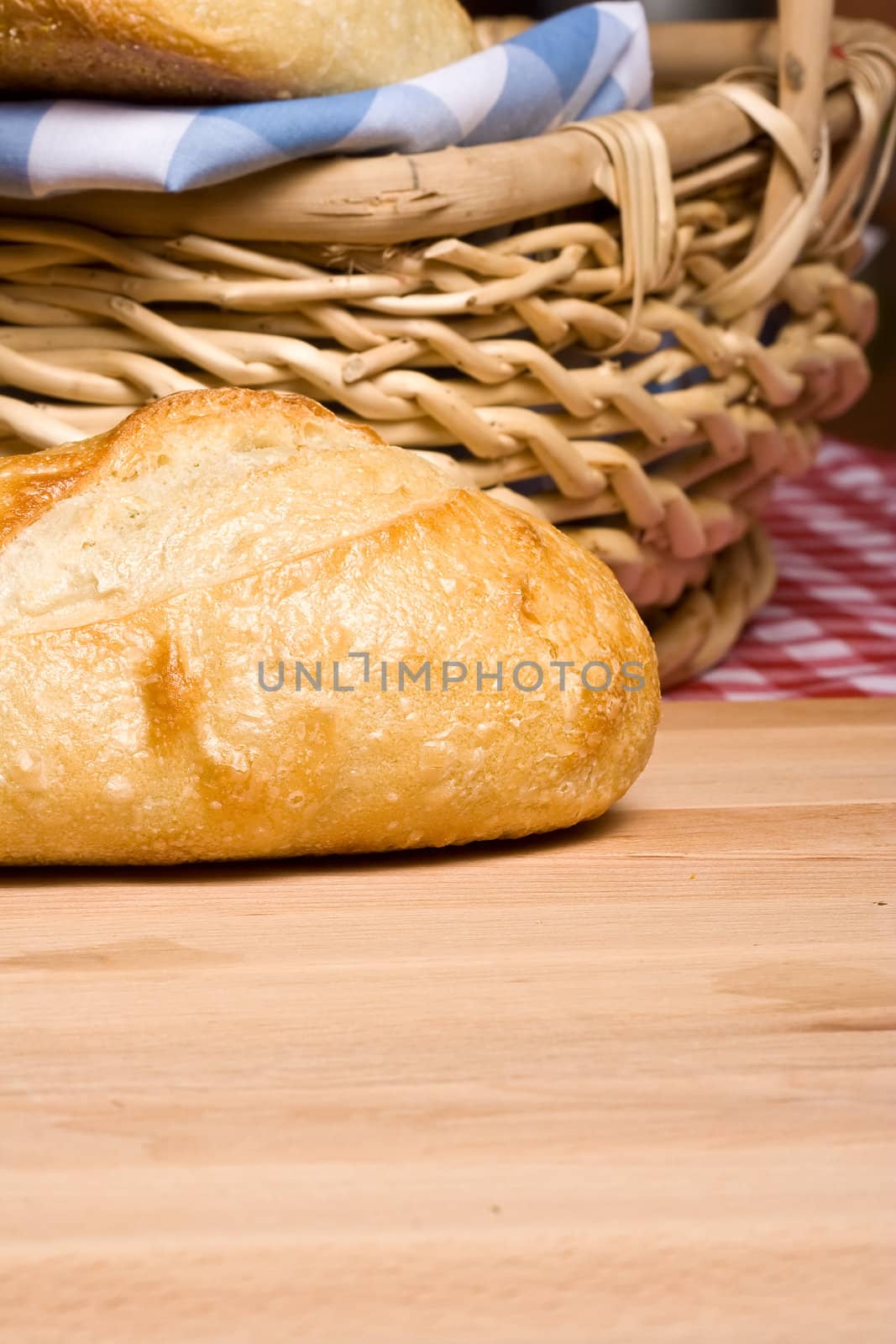 freshly baked golden bread ready for some butter