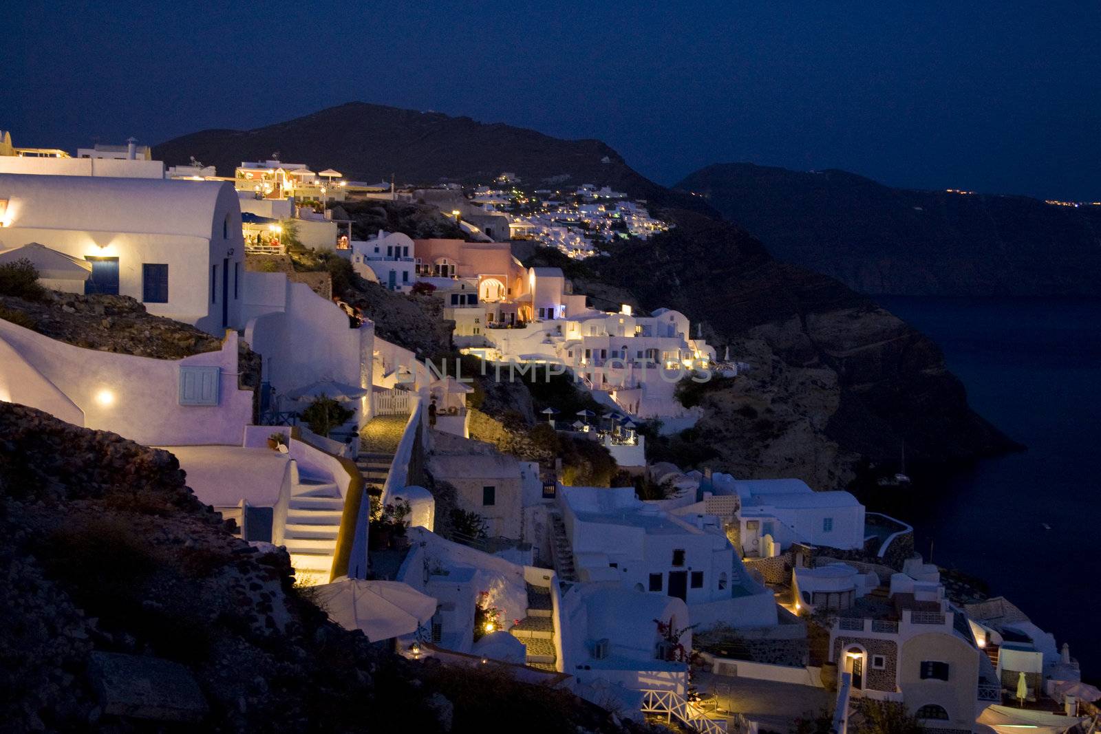 Santorini By Night by MihaiDancaescu