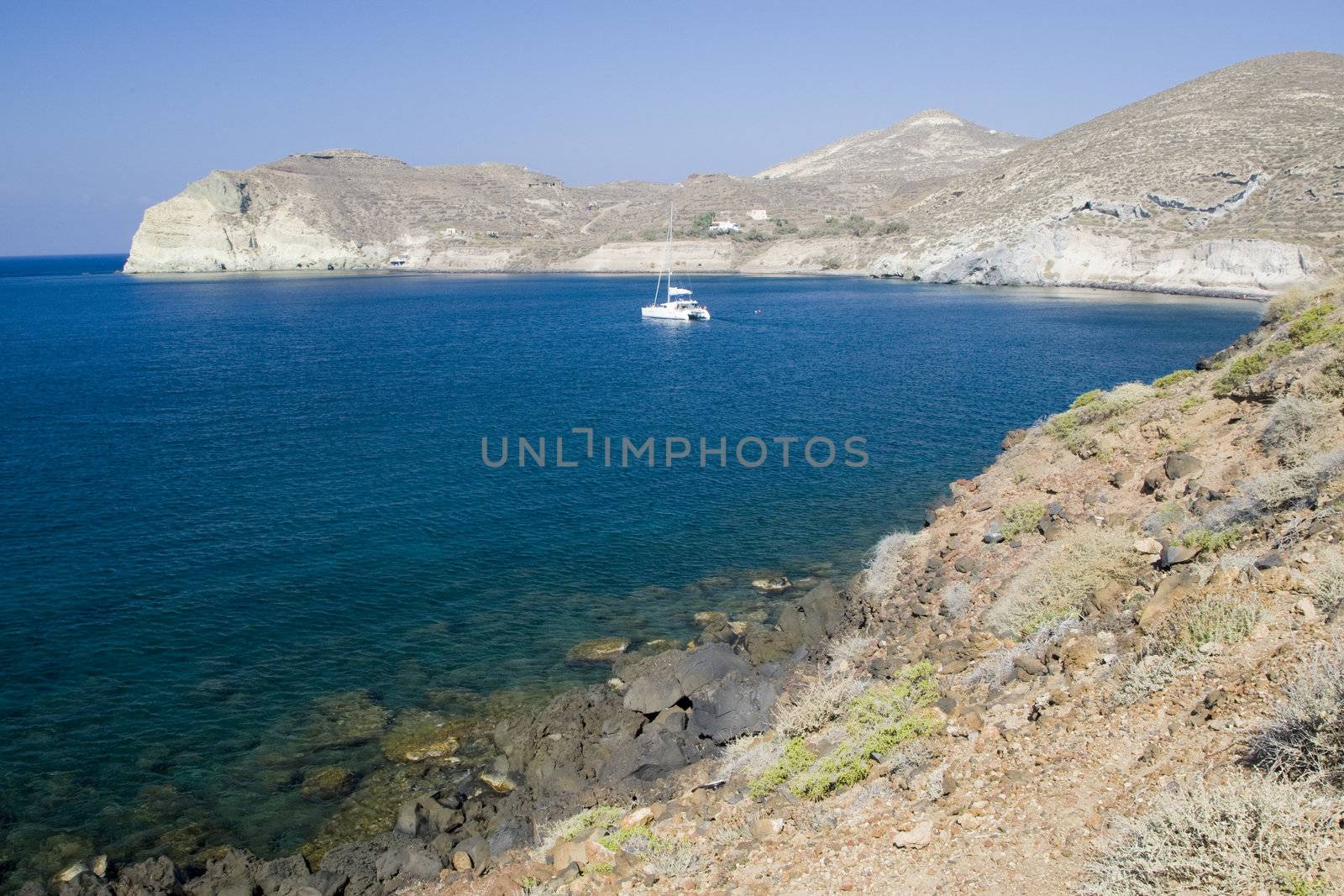 Santorini Island - summer holiday destination in Greece
