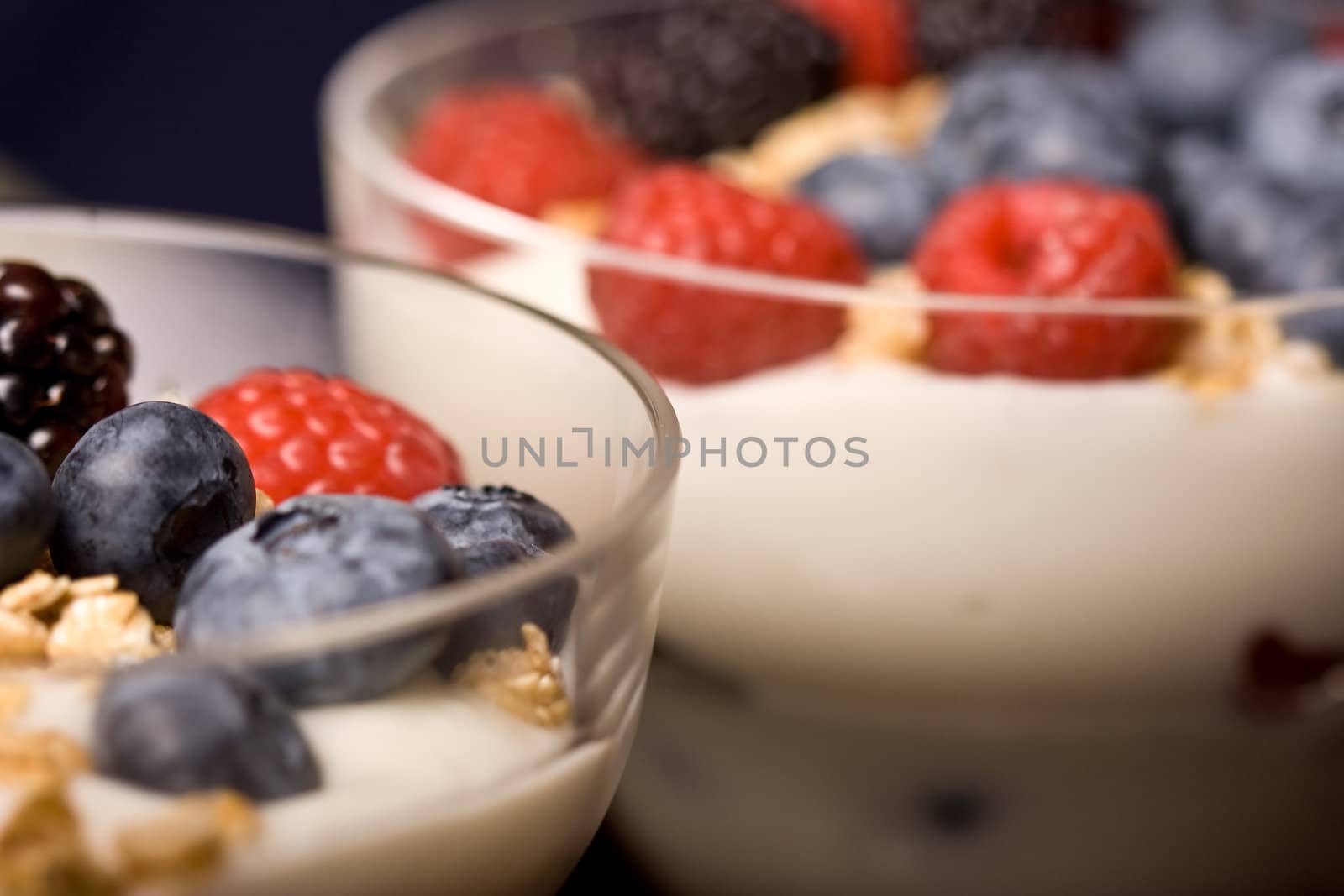 macro shot of colorful fresh fruit