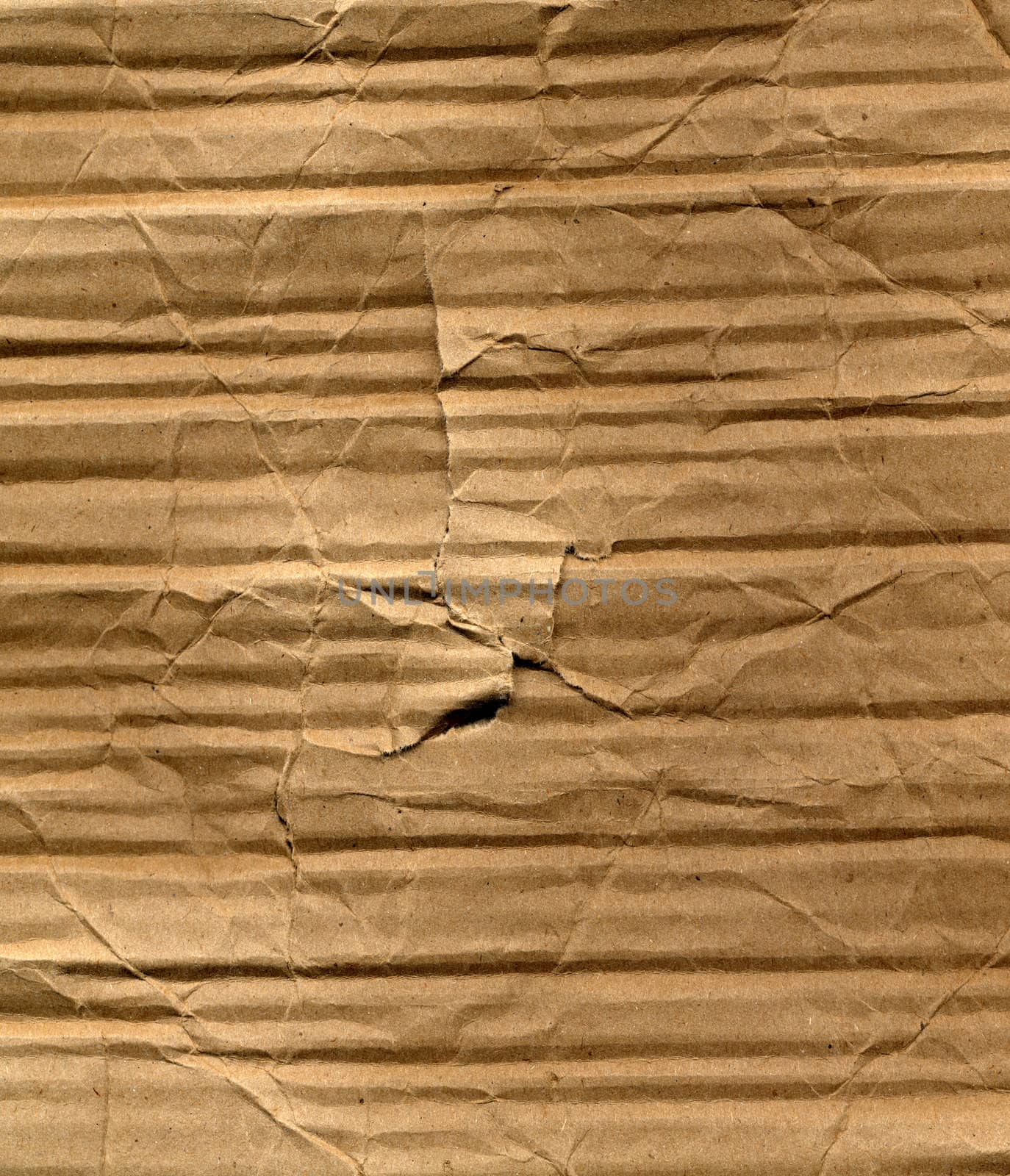 Brown corrugated cardboard sheet background