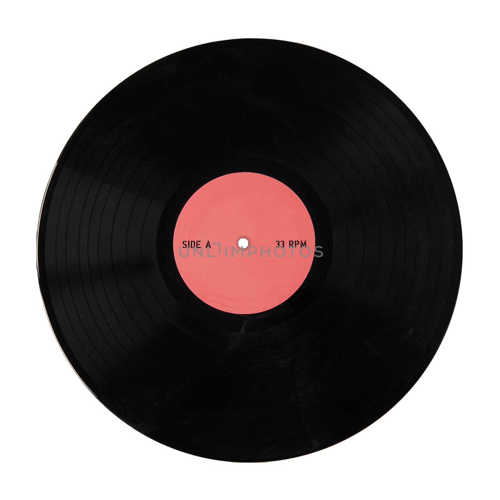 Vinyl record music recording support