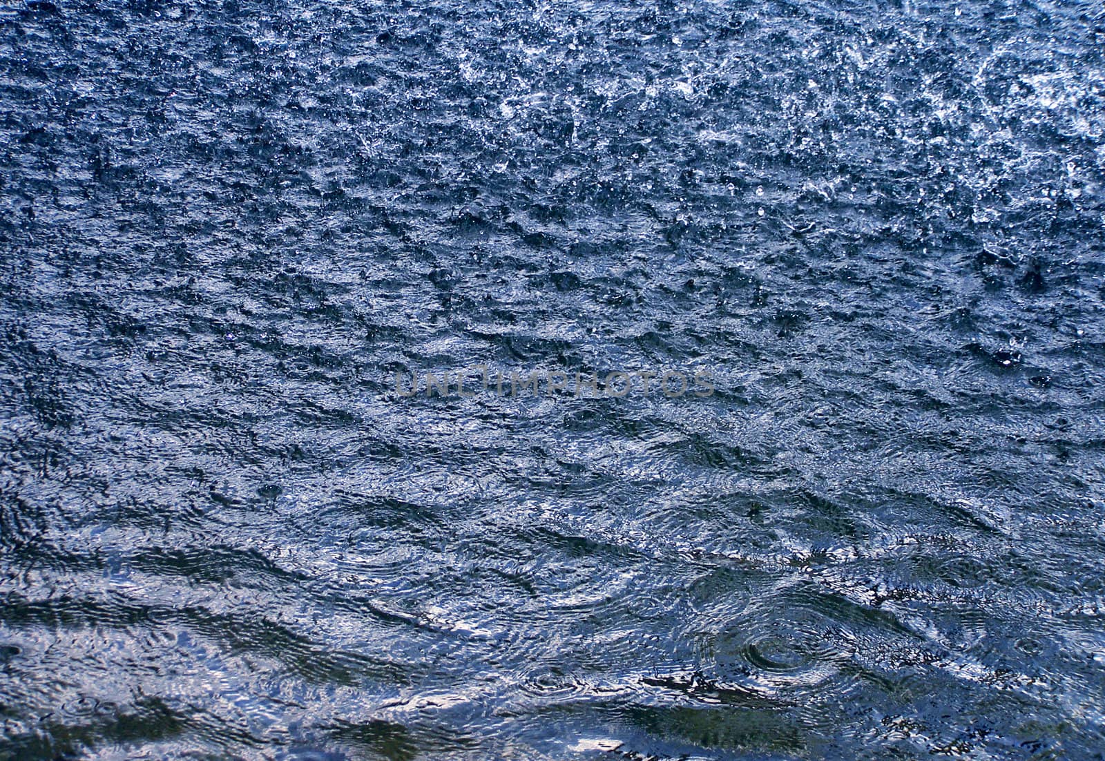 Heavy rain pouring down, raining cats and dogs