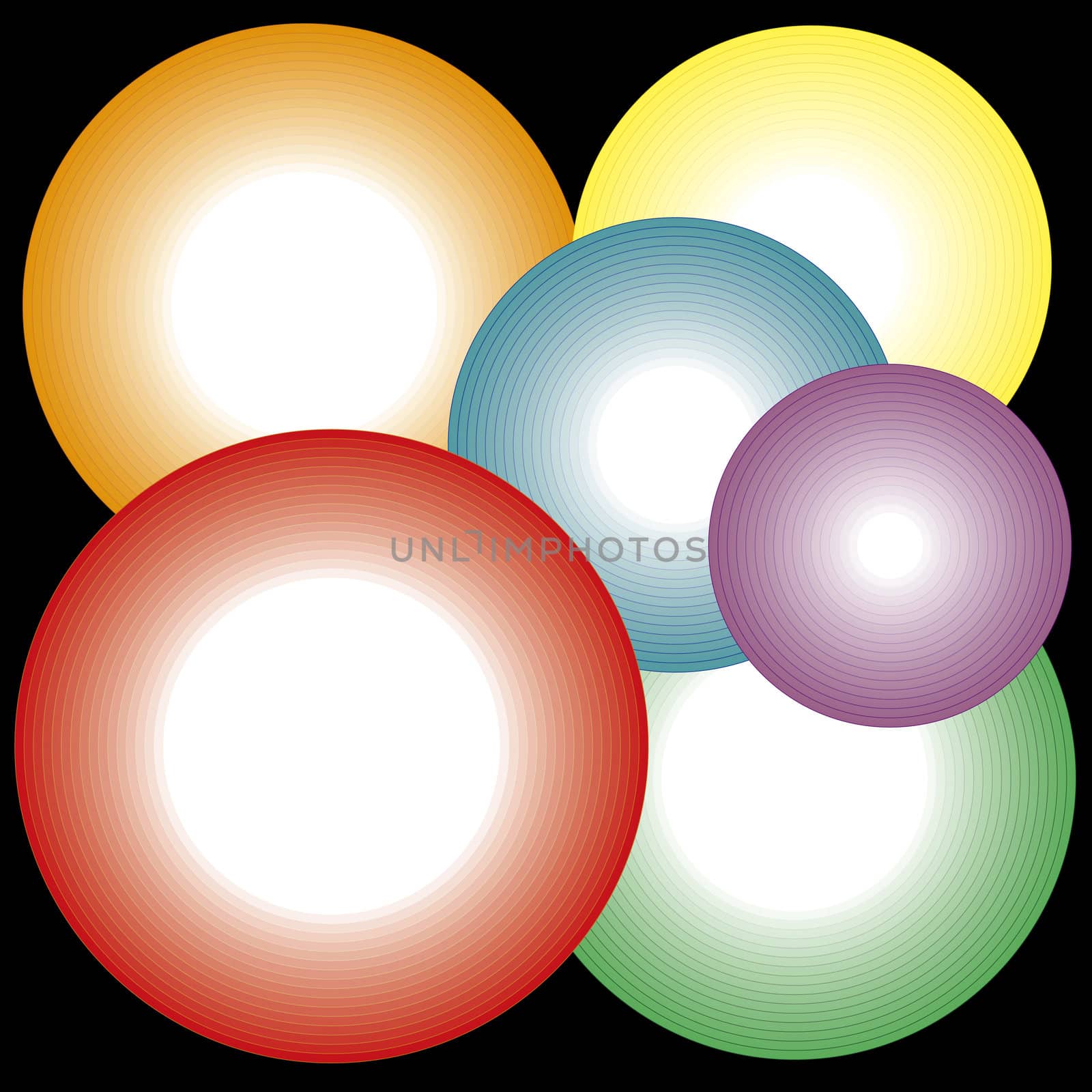 abstract multi colored circles