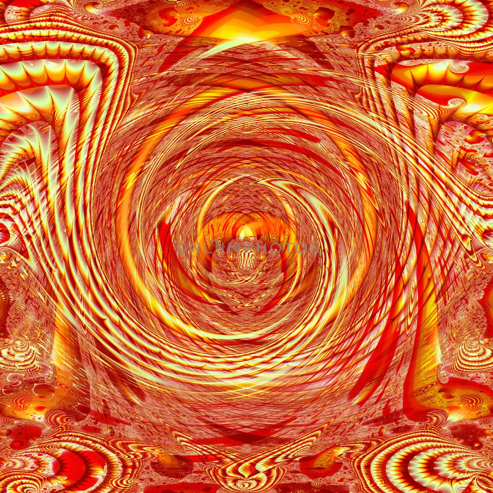 computer generated pattern looks like a fire storm