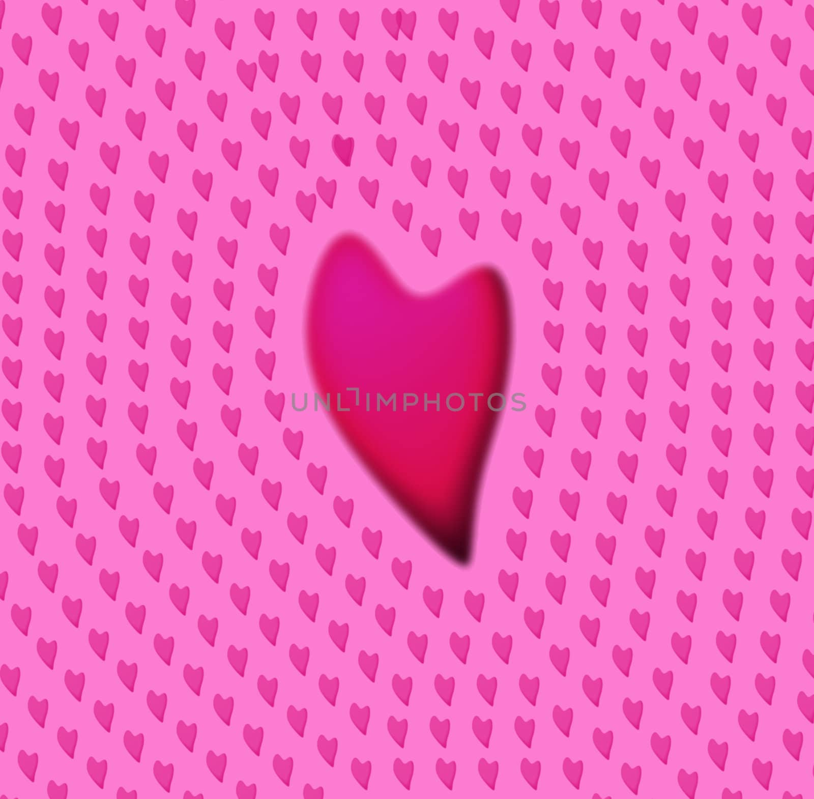 red and pink hearts background repeating pattern