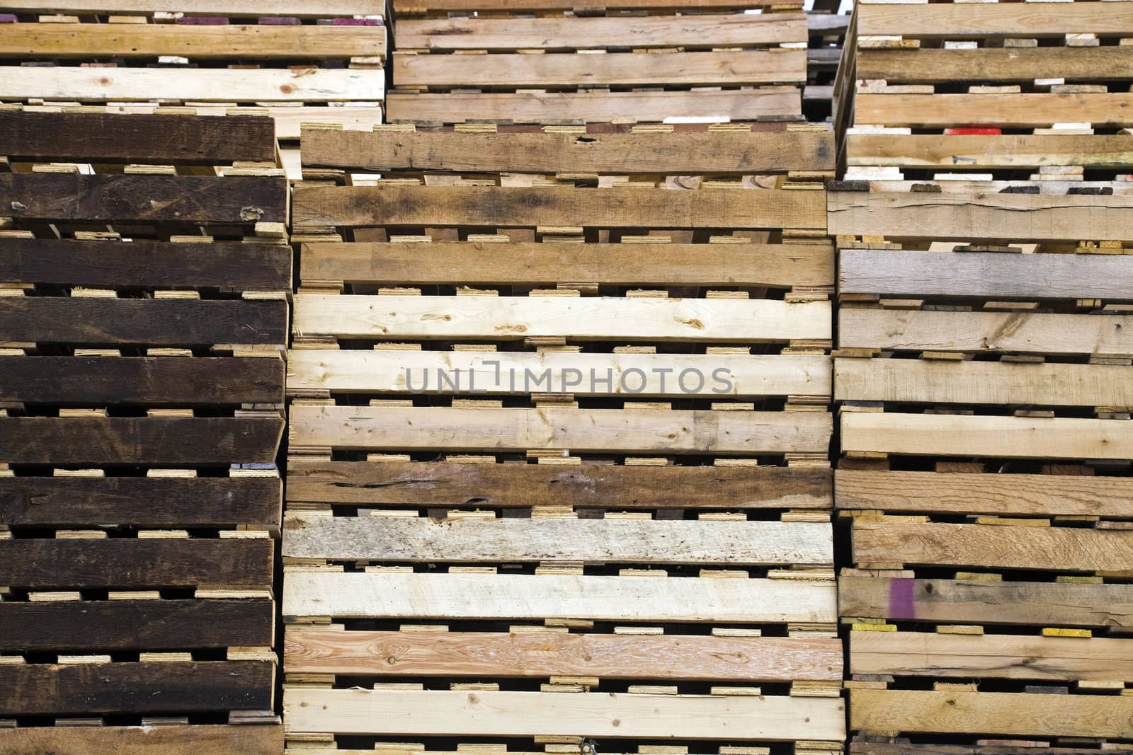 Pile of pallets - ready for goods.