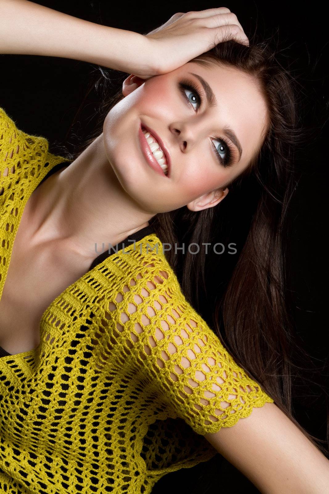Beautiful smiling young teen girl
