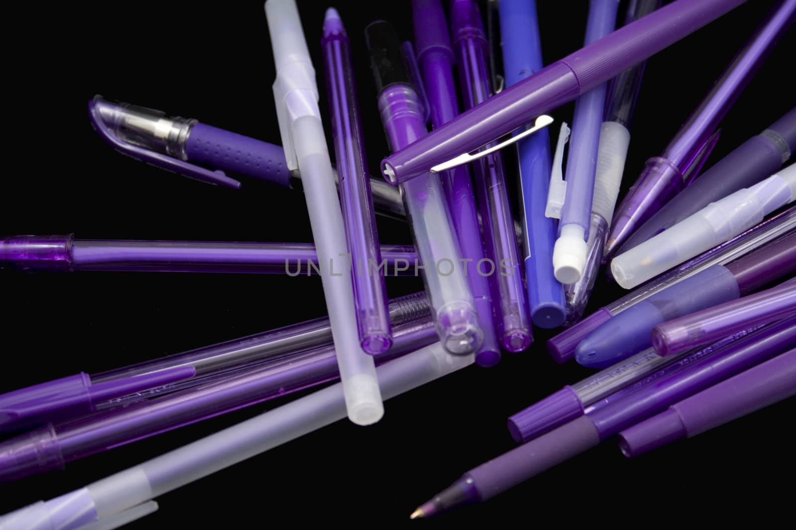 purple pens by snokid