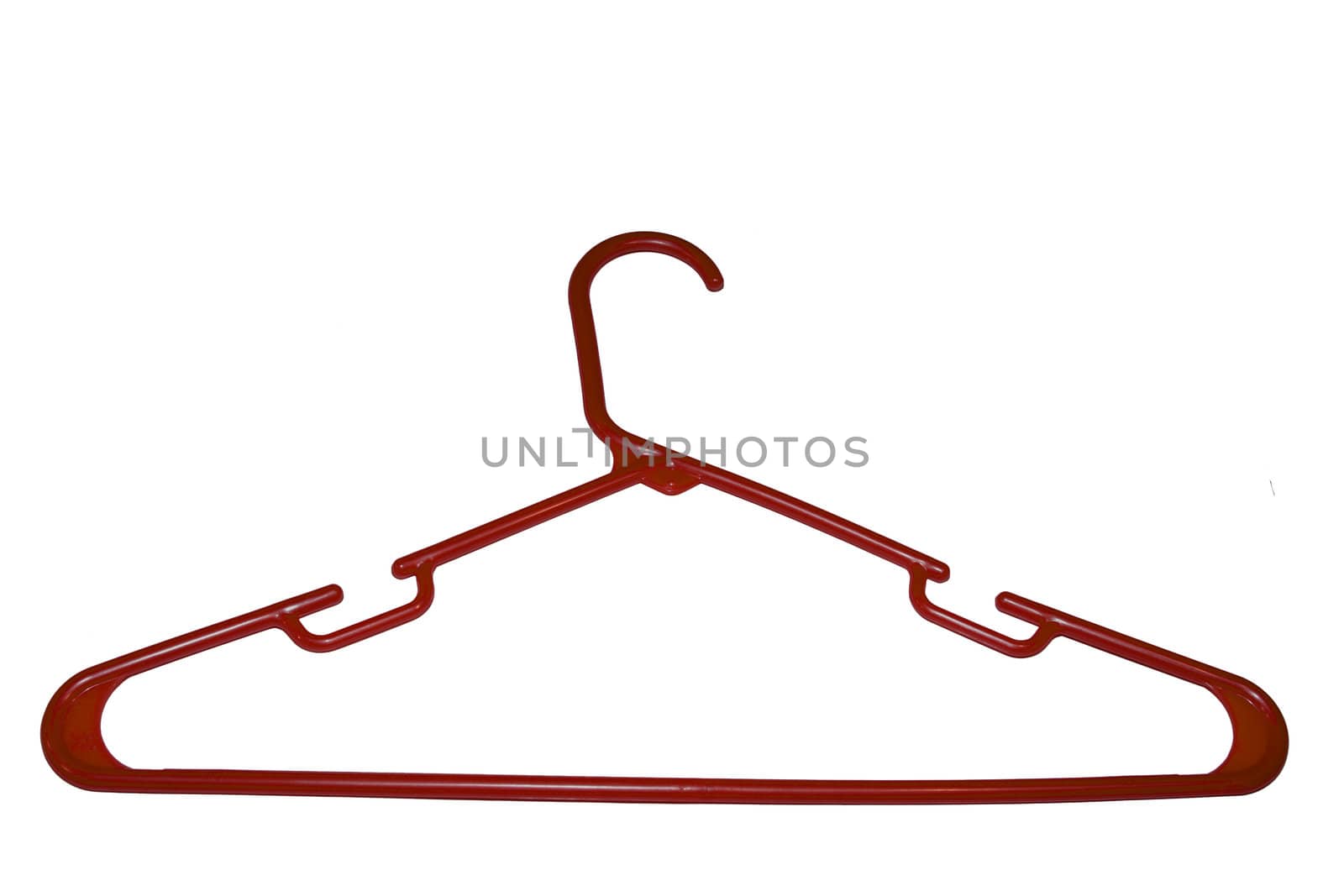 clothes hanger isolated on white background