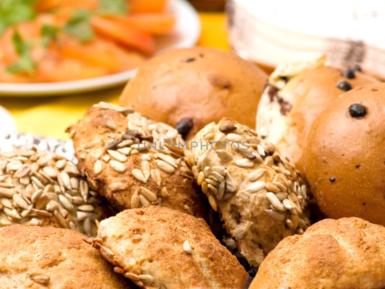 Delicious home made bread  rolls