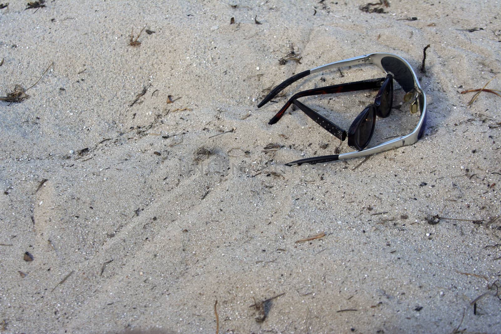 sunglasses on the beach by snokid