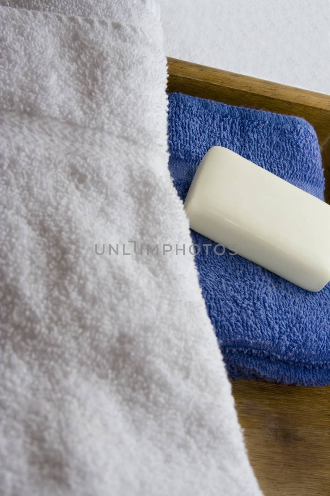 Spa supplies white towel time to relax!!!
