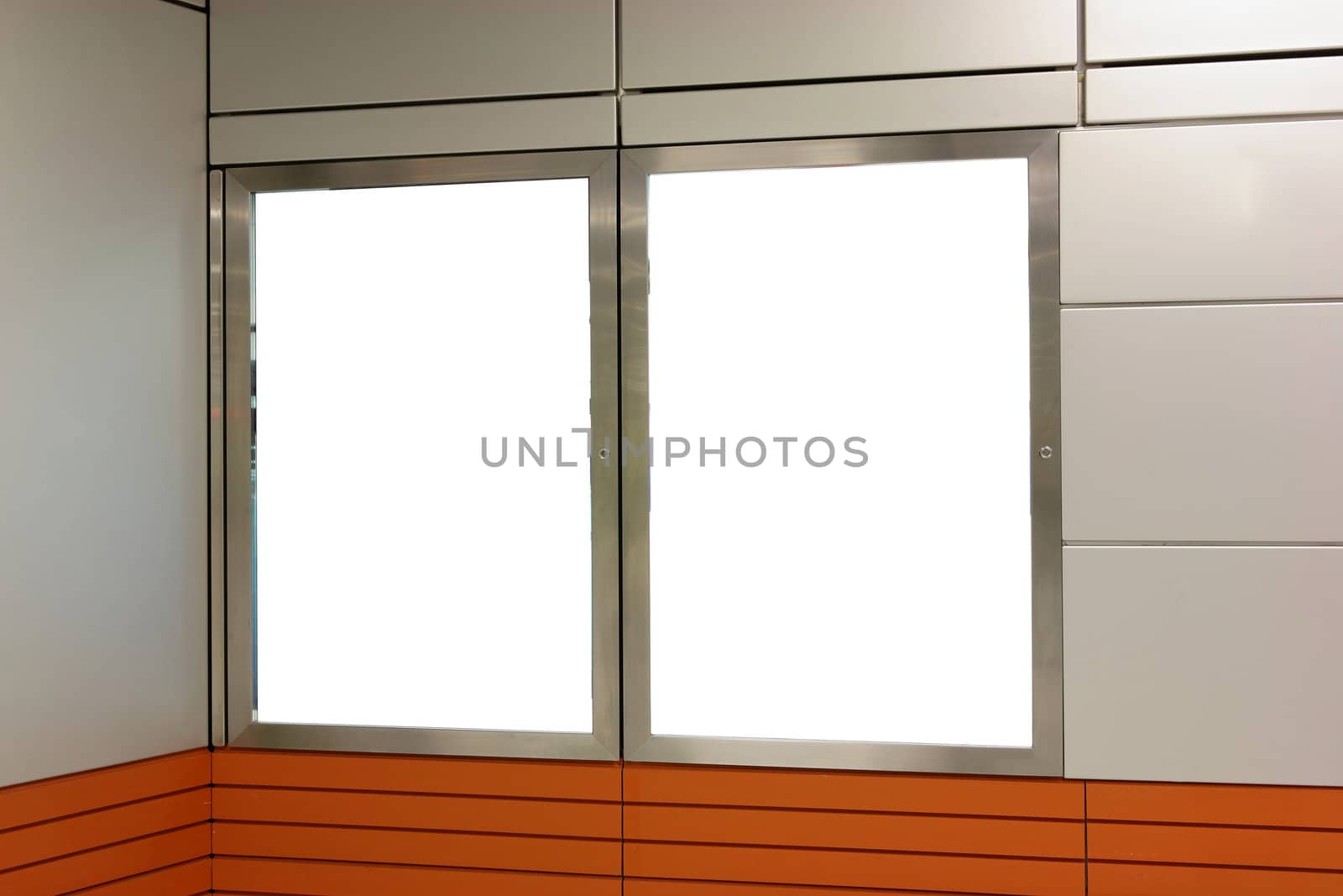 blank billboard indoor