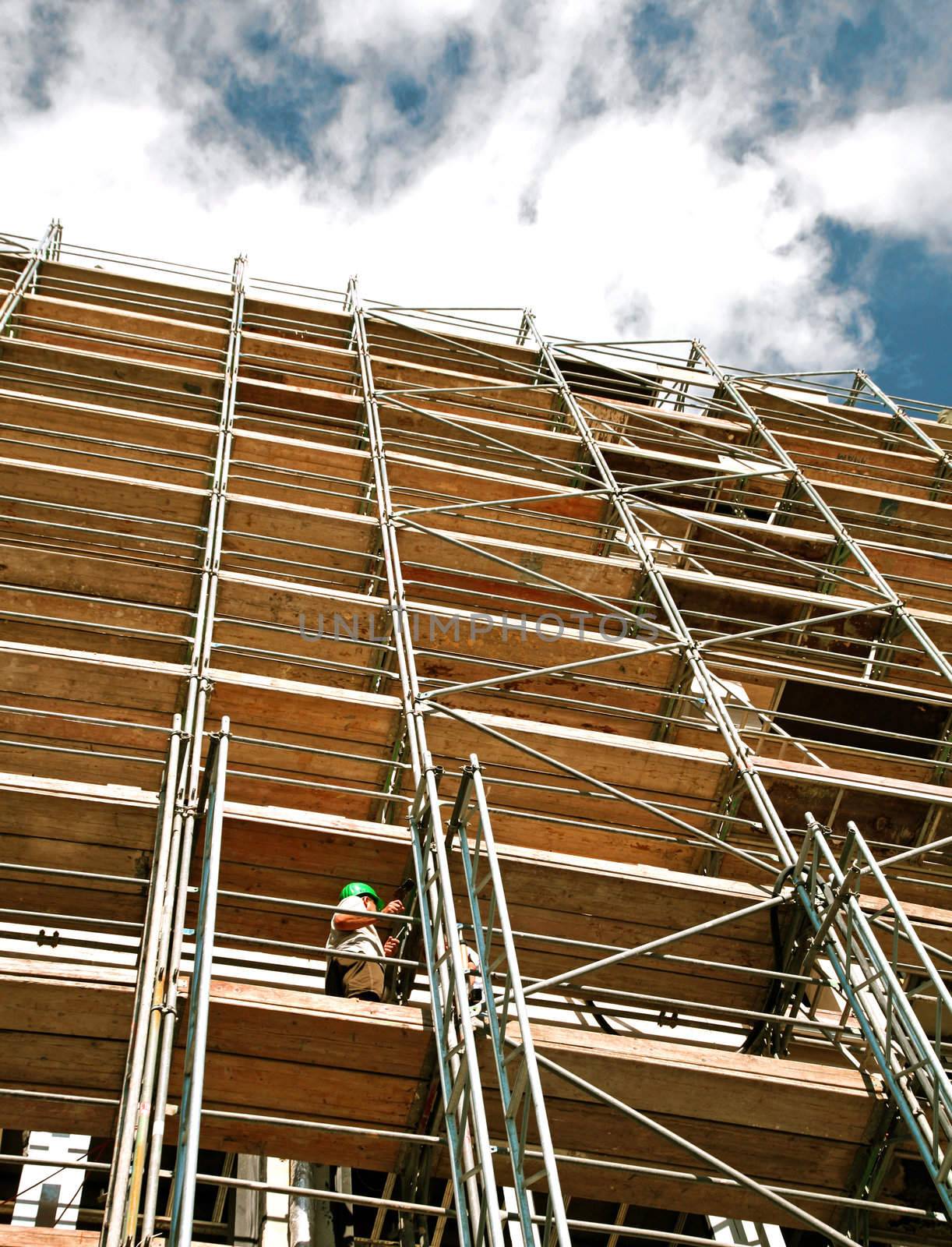 A construction site in Frankfurt, Germany
