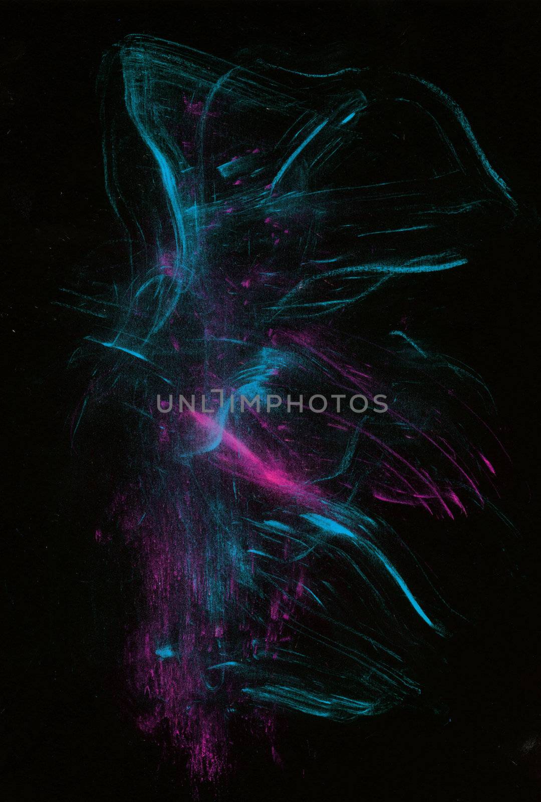 Abstract Shapes and elements on black backgrounds
