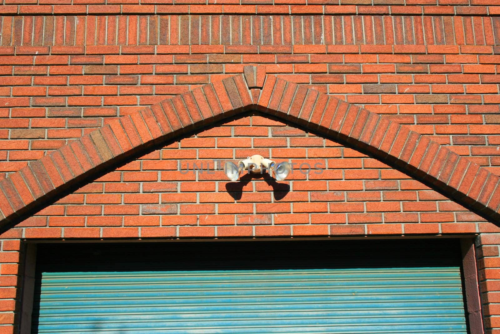 Close up of an old warehouse.
