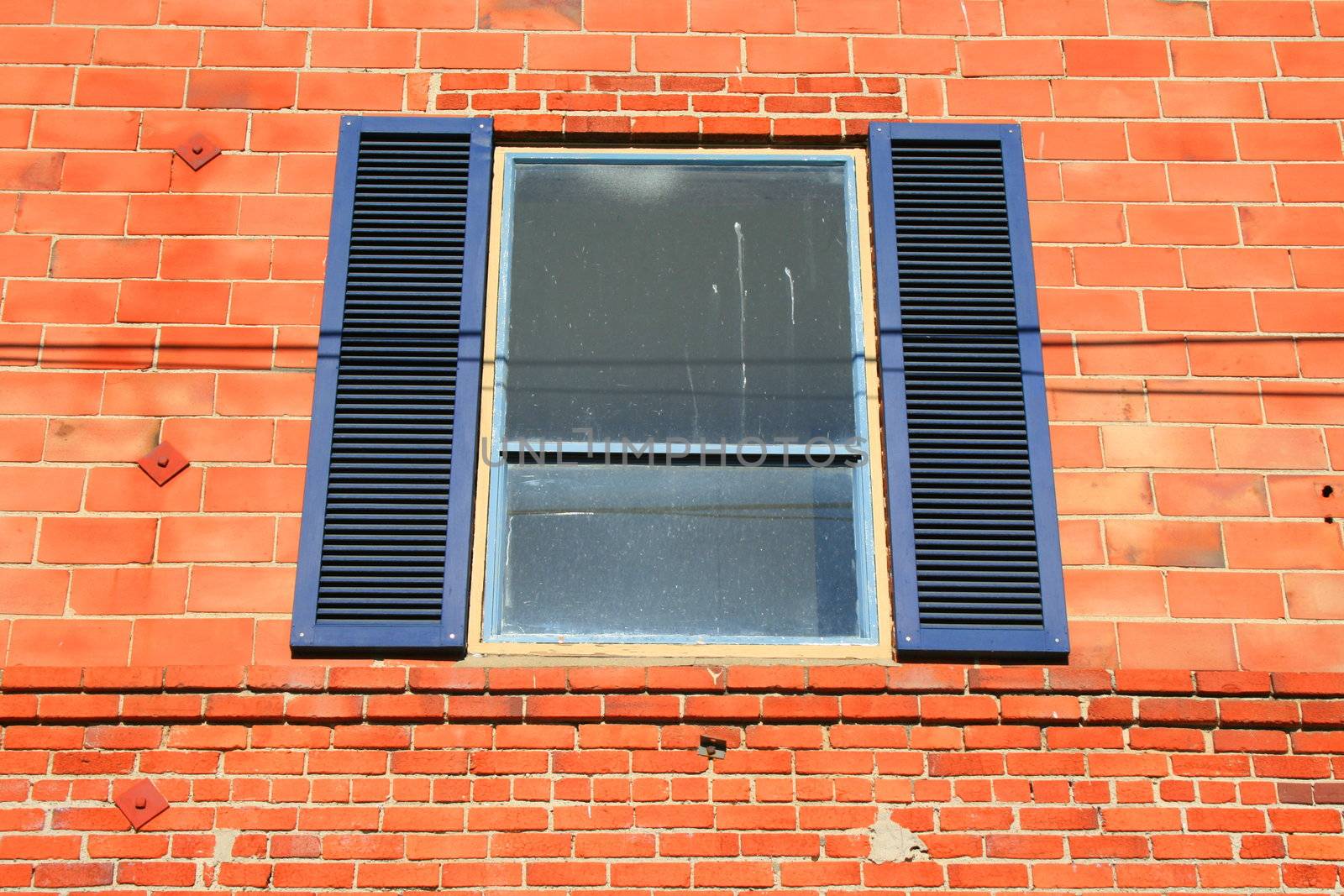 Close up of the building window.
